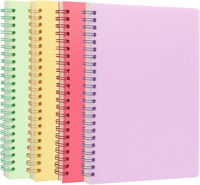 A5 B6 taille 40 60 feuilles PP couleur bonbon mignon petites mères bandes carnet de notes Logo personnalisé spirale bobines journaux cahier