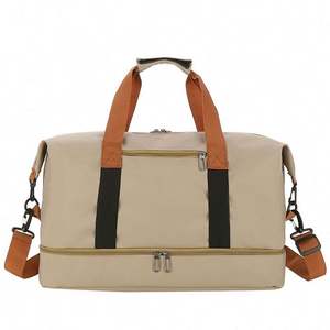 Sac de sport de voyage en toile de danse rose avec compartiment à chaussures, impression de logo personnalisée, imperméable, sublimation - Product Image 3