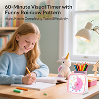 Minuteur visuel silencieux Yunbaoit 60 minutes pour la gestion du temps des enfants à la maison, à l'école ou au travail