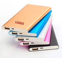 Cargador Portátil 5000mAh Powerbank de Aleación Ultra Delgada Mi Power Bank de Polímero Metálico Ultra para Móvil