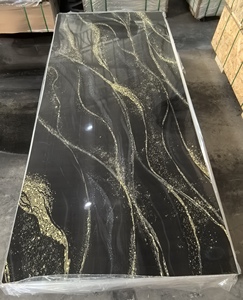 Decoración del Hogar, Lámina de <span class=keywords><strong>PVC</strong></span> con Efecto Mármol de 2mm, Dorada, Nueva Colección, Alto Brillo, para Interiores - Product Image 5