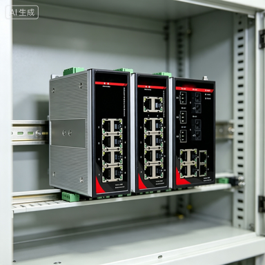 Cloudlink DIN Rail Managed Gigabit Industrial PoE Switch, 4 PoE Ports + 4 Copper Ports, Web Ethernet Switch Support VLAN