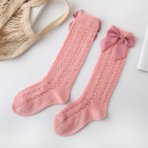 <span class=keywords><strong>Calcetines</strong></span> para Niños OEM, Transpirables, de Malla, con Lazo, Diseño Calado, Modernos, Certificados CE, Lindos, de Algodón, Largos, para Bebés - Product Image 2