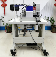 Nouvelle machine à coudre industrielle à plat avec moteur, à taille élastique, point surjet à une aiguille, commande informatisée pour pantalons