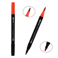 Haute Qualité En Plastique Permanent Double Point 6mm Papier 36 Couleurs Différentes Fibre Art Marqueurs Stylos