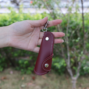 Yy thả có thể gập lại Giày sừng PU da shoehorn <span class=keywords><strong>Keychain</strong></span> da trường hợp thép không gỉ giày nâng lên chống stoop Helper - Product Image 2