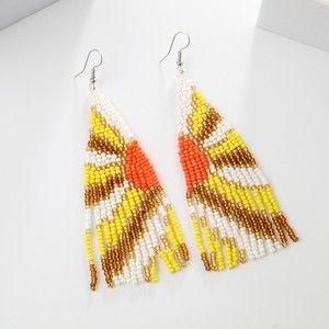 <strong>Hawaiian</strong> Multi Color <strong>Seed</strong> Bead Tassel Dangle Earrings <strong>Jewelry</strong> For Women Girls - Product Image 5