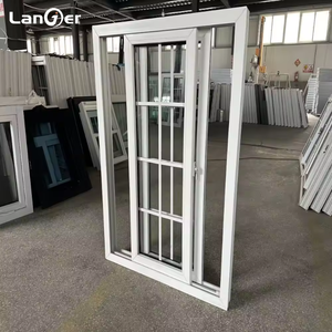 Tùy Chỉnh Thiết Kế Hiện Đại Upvc Trượt Cửa Sổ Ngang Mở Đôi Tráng Men Cách Âm Không Thấm Nước Nhà Bếp Con Lăn Mù Năng Lượng - Product Image 2