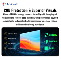 Panel de Pantalla LED Personalizado Canbest Cob P0.9 P1.25, Pantalla LED Plegable 4k para Interiores de 1200cd, Cartel LED para Cine