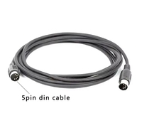 Wavelink Mini-DIN-Stecker (5-Pin, 6-Pin, 7-Pin, 8-Pin, 9-Pin) auf USB 6 RCA MIDI Stromverlängerungskabel für Computer