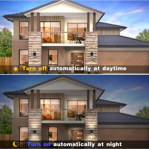 Lampe murale LED double tête étanche en aluminium pour extérieur, idéale pour la maison et le jardin, éclairage haut et bas, vente en gros - Product Image 2