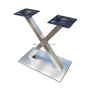 בסיס שולחן מתכת יוקרתי ועמיד במיוחד, נגד נדנוד, בעל יכולת נשיאת משקל, נירוסטה, משטח חלק, מתאים לשולחן אוכל או קפה - Product Image 3