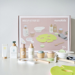 Juguete de Simulación para Niños, Kit de Maquillaje para Niñas, Juego de Imitación, Tocador de Madera, Juguete Educativo <span class=keywords><strong>Montessori</strong></span> para Niños - Product Image 6