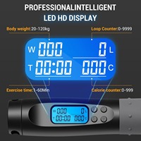 EIGFOH Corde à sauter sans cordon avec poignées ergonomiques et écran LCD, système de fitness durable pour l'exercice en intérieur