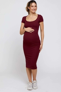 <span class=keywords><strong>Abbigliamento</strong></span> <span class=keywords><strong>premaman</strong></span> Midi con scollo rotondo a maniche corte all'ingrosso - Product Image 6