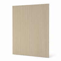 Panneau mural flexible en pierre NF, 3D, cannelé, beige, travertin, plaque décorative murale