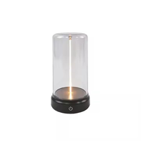 Nouvelle lampe minimaliste pour la maison, portable, rechargeable par USB, créative, lampe de chevet, lumière nocturne magnétique, blanc chaud, intensité réglable, commande tactile