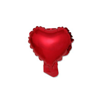 Ballons en aluminium de 5 pouces, couleur unie, motif cœur de dessin animé et étoile à cinq branches, pour événements commerciaux, fêtes d'anniversaire, décoration de mariage