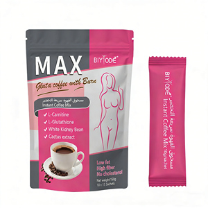 Café en Polvo Max Slim al por Mayor de Fábrica con L-Carnitina, Colágeno y Suplementos Herbales de Frijol Blanco para Apoyar la Quema de Grasa - Product Image 2