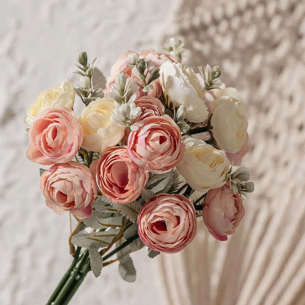 Wholesale artificial flowers for sale home decor car wedding artificial flower bouquet