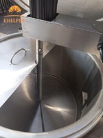 Marmite de cuisson verticale avec agitateur, prix le plus bas, fabriquée en Chine |   Chaudière à double enveloppe avec agitateur pour sauces, soupes, pâtes et bouillies