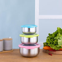 Boîte à lunch carrée légère en acier inoxydable 201 résistant à la rouille avec couvercle en plastique pour la conservation de la fraîcheur, multifonctionnelle pour l'école