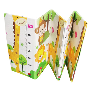 Tapis de jeu pour bébé XPE, tapis de jeu épais, pliable, réversible, tapis de jeu pour bébé non toxique, mousse XPE souple, tapis de ramper pour bébé - Product Image 1