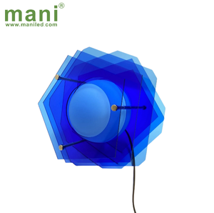Hình ngũ giác Đèn bàn Acrylic cho nhà hiện đại/khách sạn/bar & OEM hỗ trợ 5 màu bề mặt <span class=keywords><strong>LED</strong></span> Đèn cạnh giường ngủ - Product Image 1