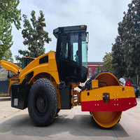 Rouleau vibratoire de marque chinoise de 14 tonnes avec tambour de 2130 mm de largeur, moteur Shangchai, système entièrement hydraulique pour le compactage de l'asphalte et du sol