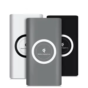 Banco de energía inalámbrico de 10000mah, Powerbank de carga inalámbrica portátil, cargador de batería externa para teléfono, el mejor precio