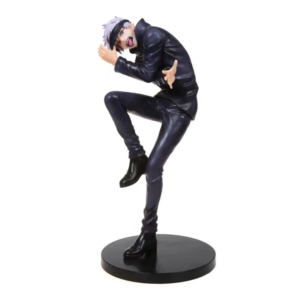 Venta al por mayor Anime Jujutsu Kaisen Bend Over Gojo Satoru Standing Pose modelo ornamento estatua actividad figura