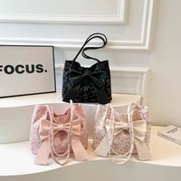 Nouveau Sac Fourre-tout Femme en Velours Côtelé Imprimé Nœud Papillon Grande Capacité Sacs à Bandoulière pour le Travail, le Shopping, Printemps, Automne, Été, Hiver