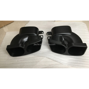2 Piezas para Mercedes Benz Clase C / <span class=keywords><strong>E</strong></span> / <span class=keywords><strong>S</strong></span> / GLE / GLS W205 W212 E63, Cubiertas Negras para las Puntas del Silenciador del Tubo de Escape Trasero del Automóvil - Product Image 3
