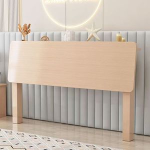 Cabecera de Madera Maciza de Haya Dingyue, Estilo Europeo Minimalista, Cabecera Doble para Cama Tatami, Se Vende por Separado - Product Image 4