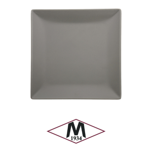 Boston / Tokyo Flat <b>Plate</b> 24 × 24 cm Matt Grey Stoneware M1934 - Product Image 4