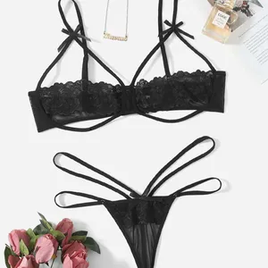 Penjualan Laris Lingerie Seksi Ukuran Besar Tali Renda Wanita Lemak Telanjang Ukuran Besar Lemak Openbutt Lingerie