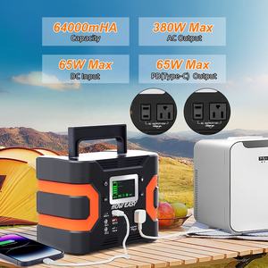 Générateur d'énergie solaire portable d'extérieur, station d'alimentation à onde sinusoïdale pure, panneau solaire 300W, voiture, stockage d'énergie mobile 64000mAh - Product Image 3