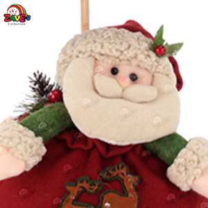 <span class=keywords><strong>Albero</strong></span> <span class=keywords><strong>di</strong></span> <span class=keywords><strong>Natale</strong></span> Decorativo in Poliestere Zaves 28.5" con <span class=keywords><strong>Sacco</strong></span> Regalo <span class=keywords><strong>di</strong></span> Babbo <span class=keywords><strong>Natale</strong></span> Rosso Verde Grazioso Ornamento da Finestra e Scrivania - Product Image 4