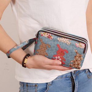 Vente en gros de pochette longue pour téléphone portable pour femmes sac à main en tissu pour femmes pochette à main pour <span class=keywords><strong>dames</strong></span> petit sac à main - Product Image 2