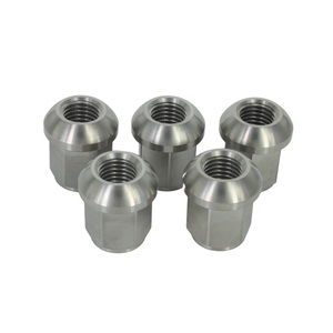 Vàng bị cháy màu xanh cầu vồng Anodized M12 M14 GR5 Titan xe bánh xe <span class=keywords><strong>Lug</strong></span> Nut mở cuối gần cuối - Product Image 3