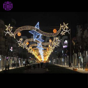 Artistic 2d Across Motif Led Decorative Lights For University Campus Christmas Festival Street Crossing Seasonal Event Decor - Product Image 2