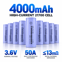 Batterie EV INR21700 40P 4000mAh à courant élevé pour vélo électrique, cellule de batterie 21700 pour vélo électrique, OEM ODM