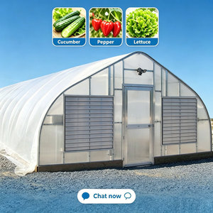 Serre Agricole Monovoûte à Film <span class=keywords><strong>Polycarbonate</strong></span>, Ensemble Complet, <span class=keywords><strong>Prix</strong></span> Direct Usine - Product Image 1
