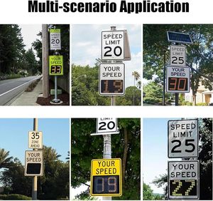 Affichage de chiffres de publicité LED à énergie solaire directe d'usine Panneaux de signalisation de <span class=keywords><strong>balise</strong></span> montés sur véhicule de 3 watts - Product Image 5