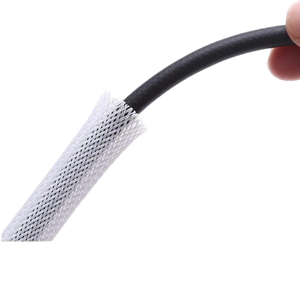Manchon en caoutchouc de silicone tressé extensible et coloré pour l'isolation électrique résistante à l'abrasion des câbles - Product Image 4