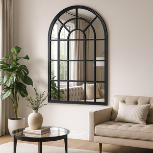 Vetro della finestra fattoria decorativo, metà del secolo parete grande specchio estetico, finestra moderna parete specchio di lusso - Product Image 2