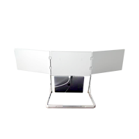 Nuevo Monitor Triple con Pantalla IPS FUD 1080P de 15.6 Pulgadas, USB-C, HDMI, HDR, Plegable, para Juegos de PC, Compatible con Windows, Mac y Android, Plug&Play