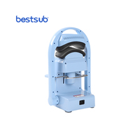 Presse à chaud automatique 3-en-1 BestSub Craft Express Easy Light Blue pour casquettes adultes et enfants 70cm 80cm 90cm
