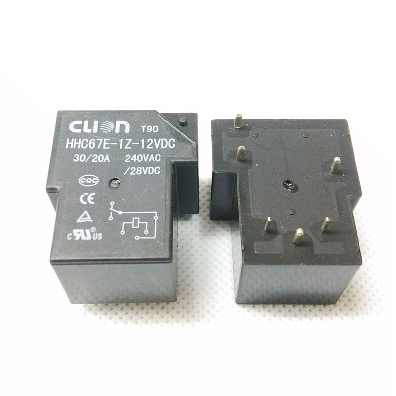 1PC CLION Relay HHC67E-1H-12VDC 12VDC 30A T90-12VDC 1PC CLION Relay HHC67E-1H-12VDC 12VDC 30A T90-12VDC