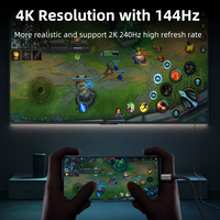 Câble USB C vers DisplayPort 8K 60Hz, adaptateur USB Type C vers DP 1.4 pour Macbook Pro, téléphone vers moniteur HDTV projecteur